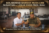 Kolabs Barisan Muda LMB Nusantara Bersama Laskar RMRB Sukseskan Melayu Expo Nusantara 2026, Ukir Rekor MURI Bertanjak 10.000 Peserta
