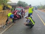 Kecelakaan Fuso dan Honda Brio di Namang, Empat Orang Meninggal Dunia