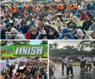 Dilepas Langsung Bupati Kampar, Ribuan Warga Meriahkan Gerak Jalan Hari Buruh Internasional 2026