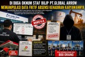 Di Duga Oknum Staf BUJP PT.Global Arrow Memanipulasi Data Fiktif Absensi Kehadiran Karyawannya.