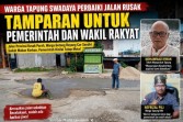 Warga Tapung Swadaya Cor Jalan Rusak, Potret Kekecewaan atas Lambannya Penanganan Infrastruktur