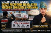 PT Pertamina Patra Niaga Refinery Unit Dumai Produksi Sungai Pakning Disorot, Laskar Melayu RMRB Minta Rekrutmen Berpihak kepada Putra Daerah