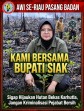 Cuman karena sigap hijuakan hutan, Bupati Siak Dapat Ancaman telepon? AWI Seprovinsi Riau siap pasang Badan.