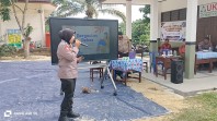 Police Goes to School di SMPN 6 Minas, Polsek Minas Ajak Pelajar Tolak Pergaulan Bebas dan Kenakalan Remaja