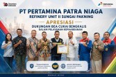 PT. PERTAMINA PATRA NIAGA REFINERY UNIT II SUNGAI PAKNING APRESIASI DUKUNGAN BEA CUKAI BENGKALIS DALAM PELAYANAN KEPAABEANAN
