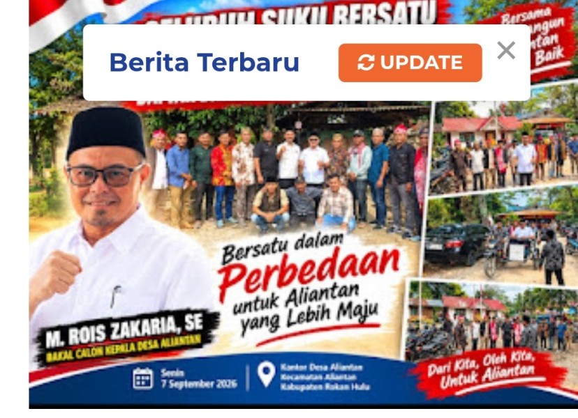 Lintas Suku Bersatu Antar M. Rois Zakaria Daftar Pilkades Aliantan 2026