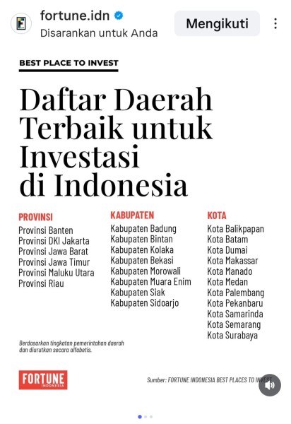 Siak Masuk Daftar Daerah Terbaik untuk Investasi, Pemkab Genjot Kemudahan Perizinan dan Insentif Investor