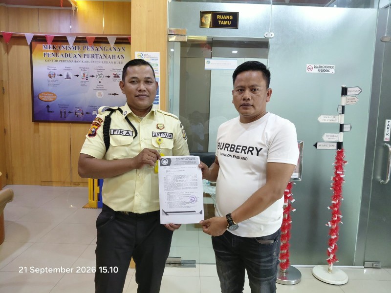Koperasi Rambah Samo Sekitar Pusako Kito Surati BPN Rohul, Minta Batas dan Luas HGU PT Sawit Asahan Indah Diverifikasi