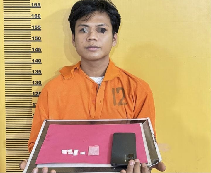 Polres Inhu Kembali Ungkap Kasus Narkoba di Rengat, Kini di Desa Rantau Mapesai