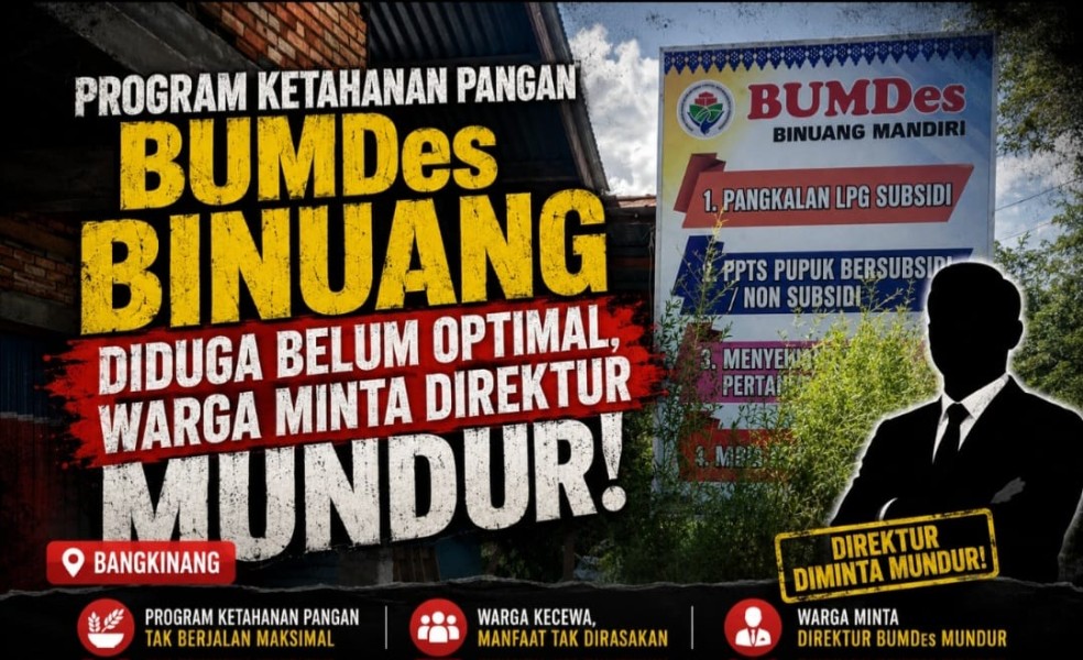 Program Ketahanan Pangan BUMDes Binuang Diduga Belum Optimal, Warga Minta Direktur Mundur