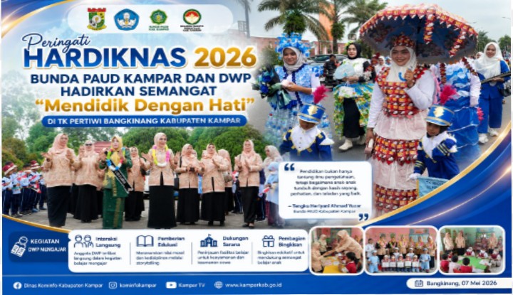 Pawai Anak Terlindungi Meriahkan Bangkinang Kota, Ratusan Peserta Ramaikan Lapangan Pelajar