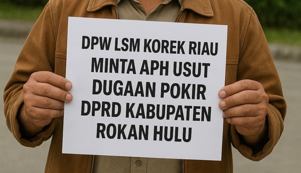 DPW LSM KOREK Riau Minta APH Usut Dugaan Pokir DPRD Kabupaten Rokan Hulu