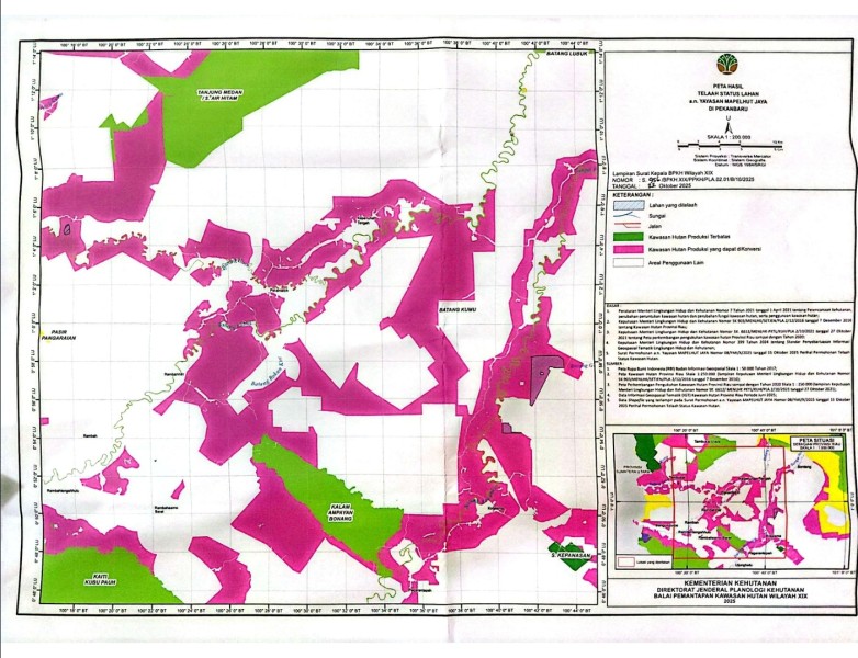 BPKH Wilayah XIX Tegaskan PKS PT GSM Berada di Kawasan Hutan, Darbi Siapkan Gugatan Legal Standing