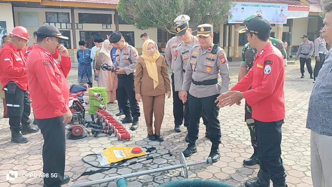 Kapolsek Minas Pimpin Apel Siaga Karhutla 2026, Tekankan Sinergi dan Penindakan Tegas Pelaku Pembakaran Lahan