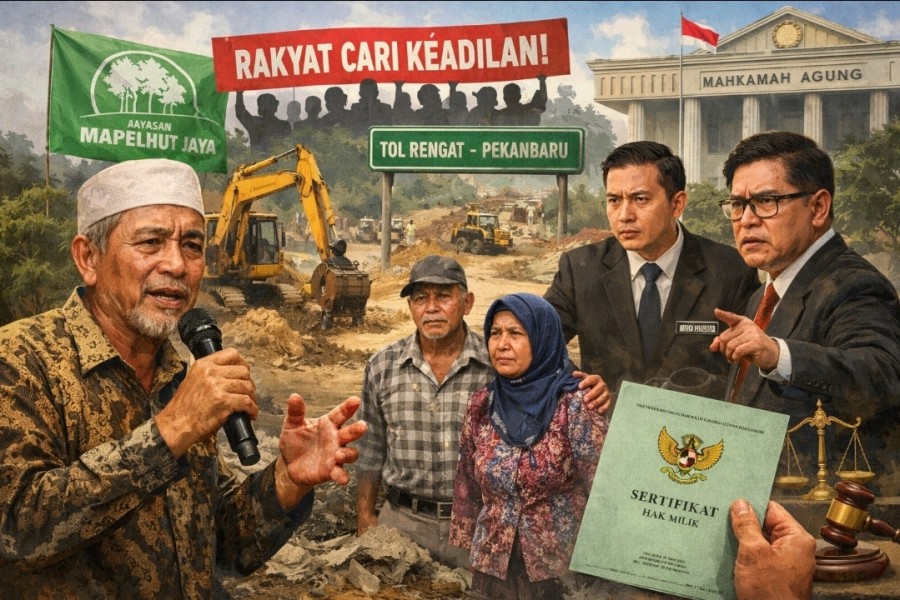 Yayasan MAPELHUT JAYA Sayangkan Sikap Biro Hukum Pemprov Riau Terkait Gugatan Lahan Tol Rengat–Pekanbaru: “Rakyat Hanya Mencari Keadilan