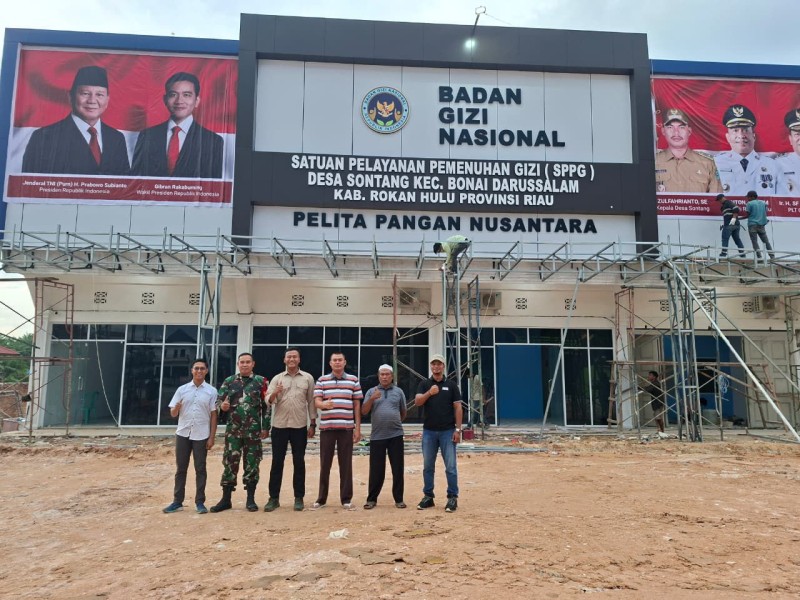 Kepala Desa Sontang, Zulfahrianto, SE, Resmikan Pembangunan Dapur MBG Terbesar di Rokan Hulu