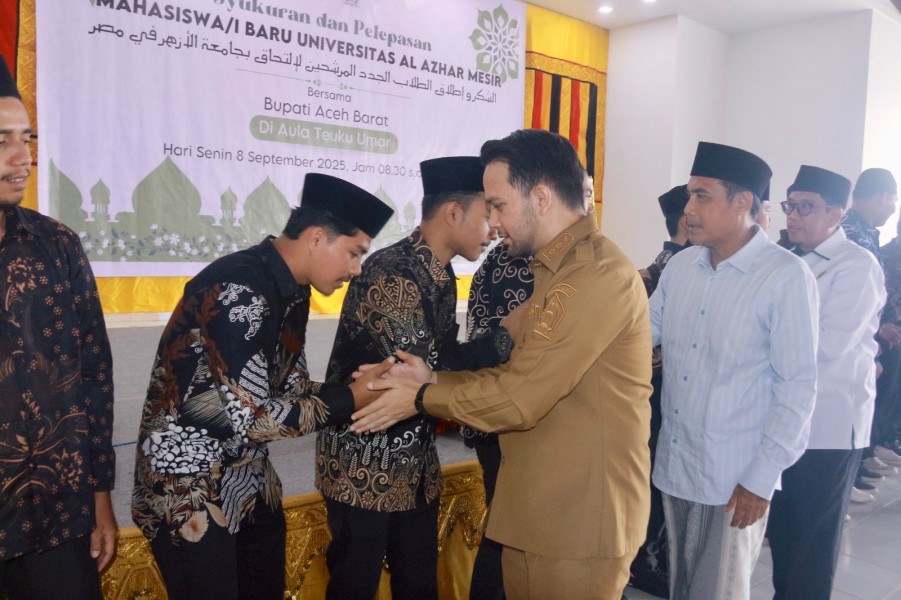 Wabup Aceh Barat Lepas Putra Putri Daerah ke Universitas Al-Azhar Kairo