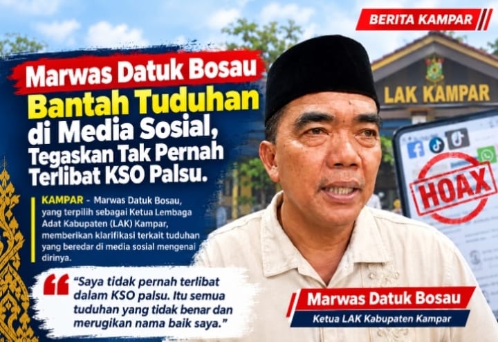Marwas Datuk Bosau Bantah Tuduhan di Media Sosial, Tegaskan Tak Pernah Terlibat KSO Palsu.