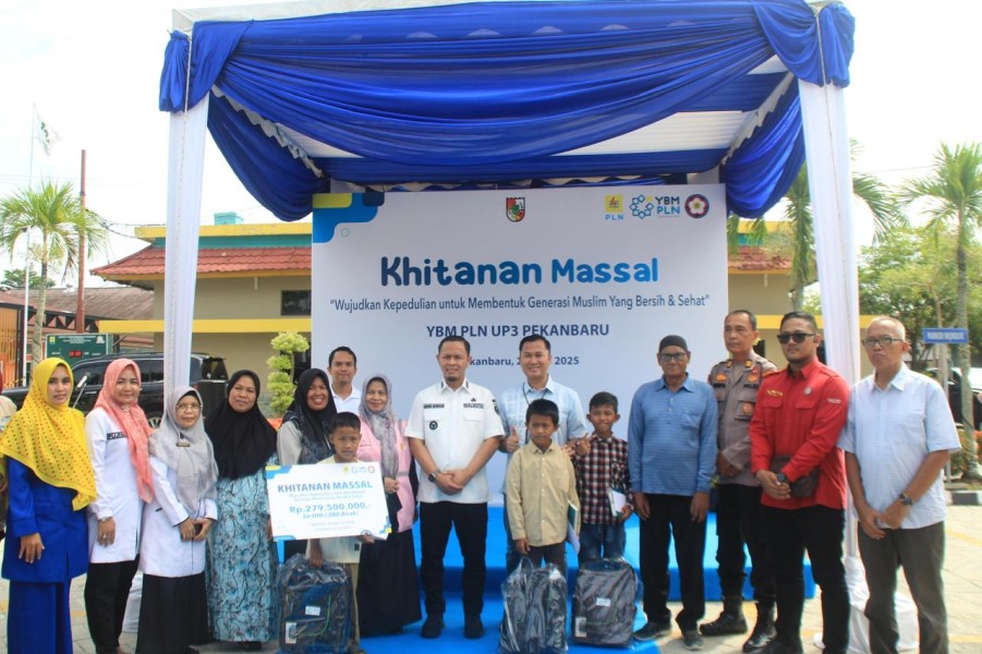 Melalui Yayasan Baitul Maal, PLN UP3 Pekanbaru Gelar Khitanan Massal Gratis