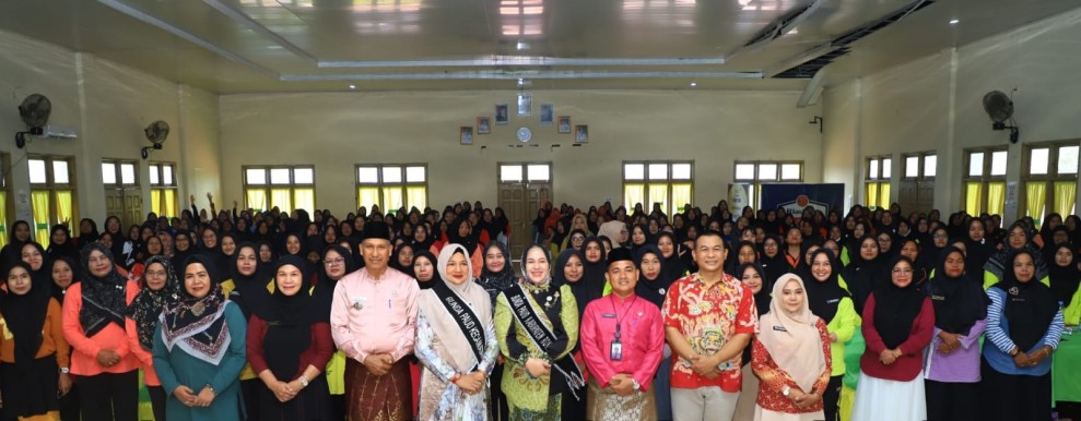 Pelatihan Peningkatan Kapasitas Pendidik TK Se-Rohul, Bunda Paud Yeni : Kembangkan Karakter Anak Melalui Brain GYM dan Mindset Power