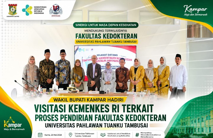 Pemkab Kampar Dukung Penuh Fakultas Kedokteran Universitas Pahlawan, Tim Kemenkes RI Lakukan Visitasi.