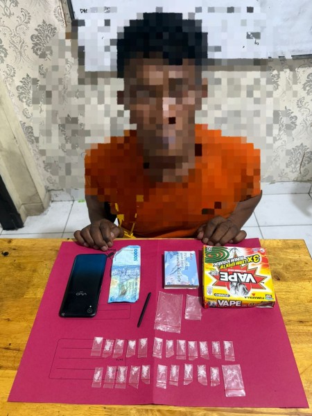23 Paket Sabu Disembunyikan di Kotak Vape, Bandar di Kandis Diringkus Polisi