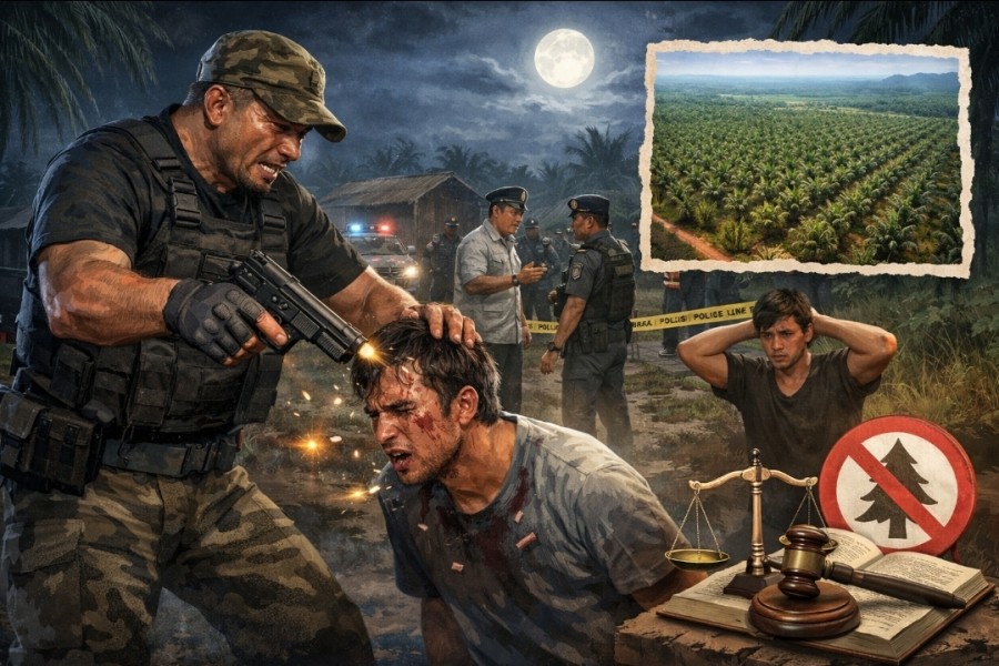 Tragedi Berdarah di Lahan Sengketa Kampar: Penjaga Kebun Diduga Milik Ationg Tembak Warga dengan Airsoft Gun 7 Kali