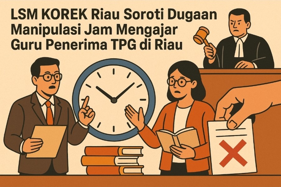 LSM KOREK Riau Soroti Dugaan Manipulasi Jam Mengajar Guru Penerima TPG di Riau