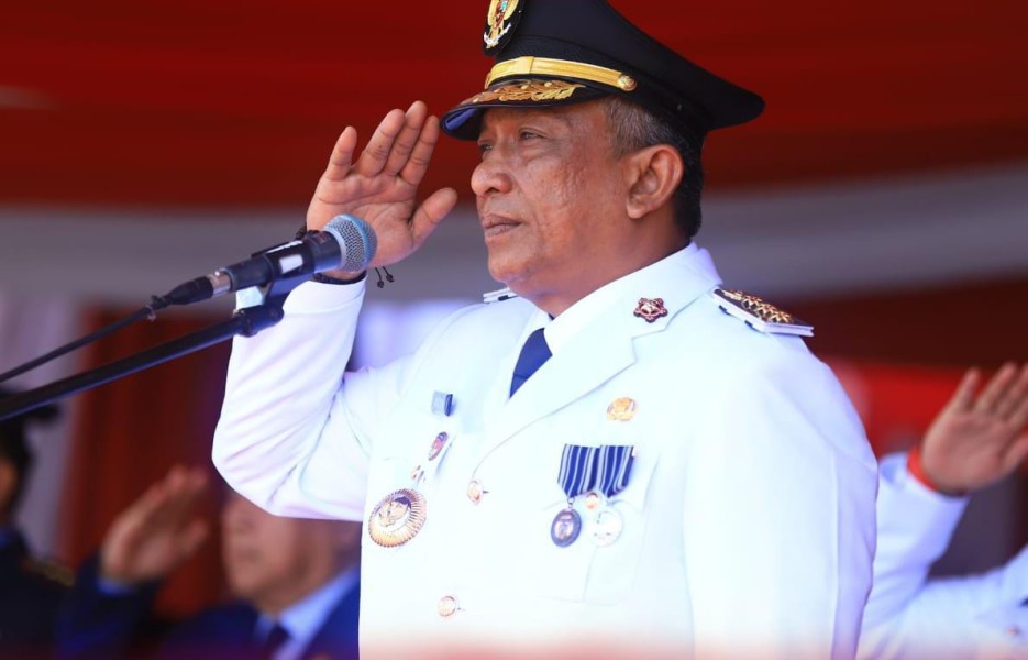 Upacara Detik - Detik Proklamasi HUT RI Ke 80 Tingkat Kabupaten Rokan Hulu