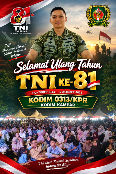 Sukses Digelar 16 Hari, Penutupan Pesta Rakyat HUT TNI ke-81 Kodim 0313/KPR Jadi Berkah Berkelanjutan bagi UMKM Kampar