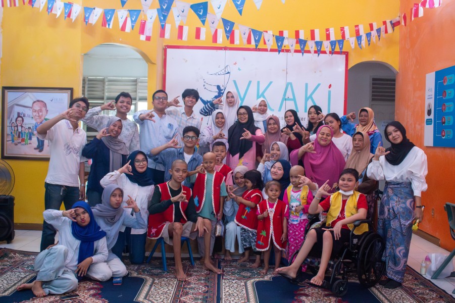 PANITIA C3FEST GELAR KEGIATAN SATU HARI BERSAMA C3FEST DI RUMAH SINGGAH YKAKI CABANG RIAU