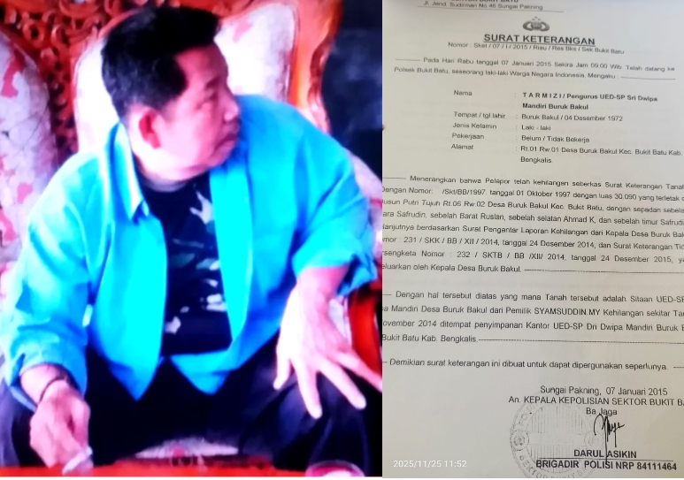Diduga Manipulasi Surat Tanah, Mantan Kades Buruk Bakul 