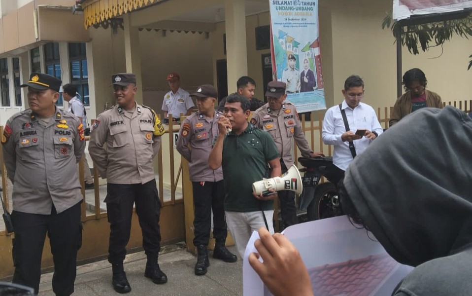 LSM KOREK Riau dan Mahasiswa Geruduk Kantor Kanwil BPN Riau, Desak Tuntaskan Konflik Pertanahan Tarai Bangun
