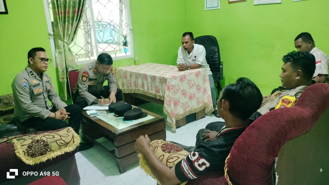 Polsek Minas Gelar Rapat Koordinasi Persiapan Panen Jagung Pipil di Rantau Bertuah