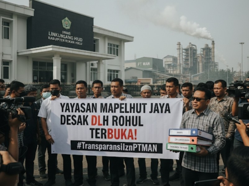 YAYASAN MAPELHUT JAYA DESAK DLH ROHUL TERBUKA TERKAIT PERIZINAN LINGKUNGAN PT MAN