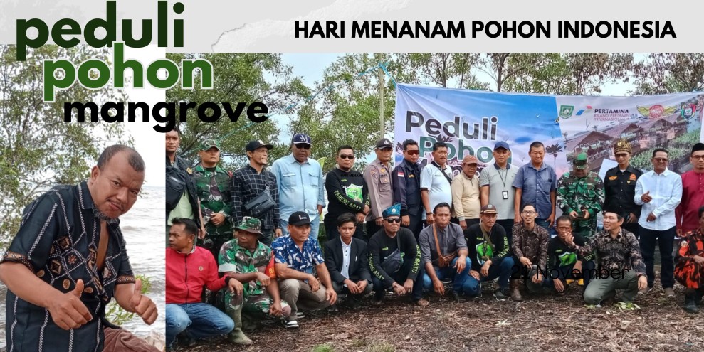 Gelar Aksi Penanaman Mangrove, Gerakan Anak Melayu (GAM) Kec. Bukit Batu: Mari Jaga Lingkungan