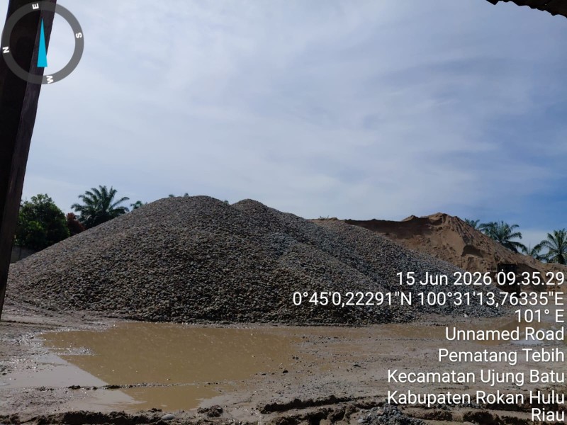 Diduga Stone Crusher Tampung Material Galian C Ilegal di Desa Pematang Tebih, Aktivis Lingkungan Minta Aparat Bertindak