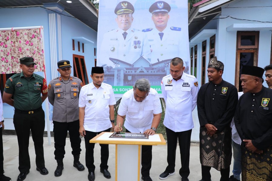 Resmikan Gedung Koperasi Merah Putih Desa Sontang, Anton : Dorong Penguatan Ekonomi Desa