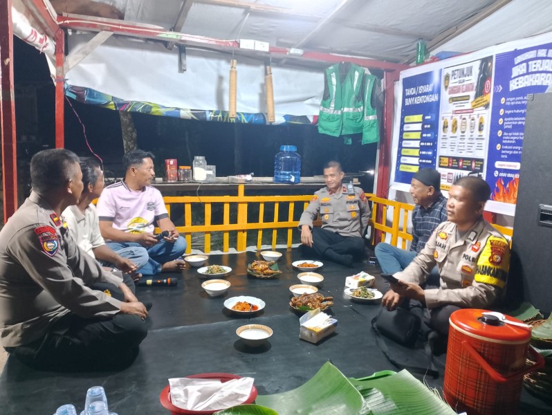 Kapolsek Minas Cek Kesiapan Pos Satkamling Prima Sejahtera Garden, Dorong Partisipasi Warga Jaga Kamtibmas