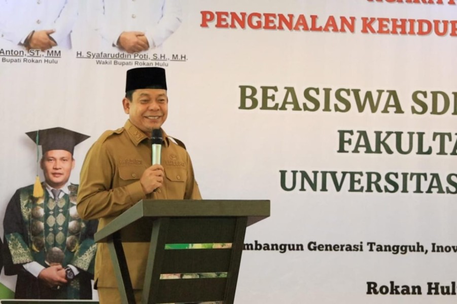 Wabup Syafaruddin Poti Sambut Mahasiswa Baru UPP Program Beasiswa Perkebunan Kelapa Sawit