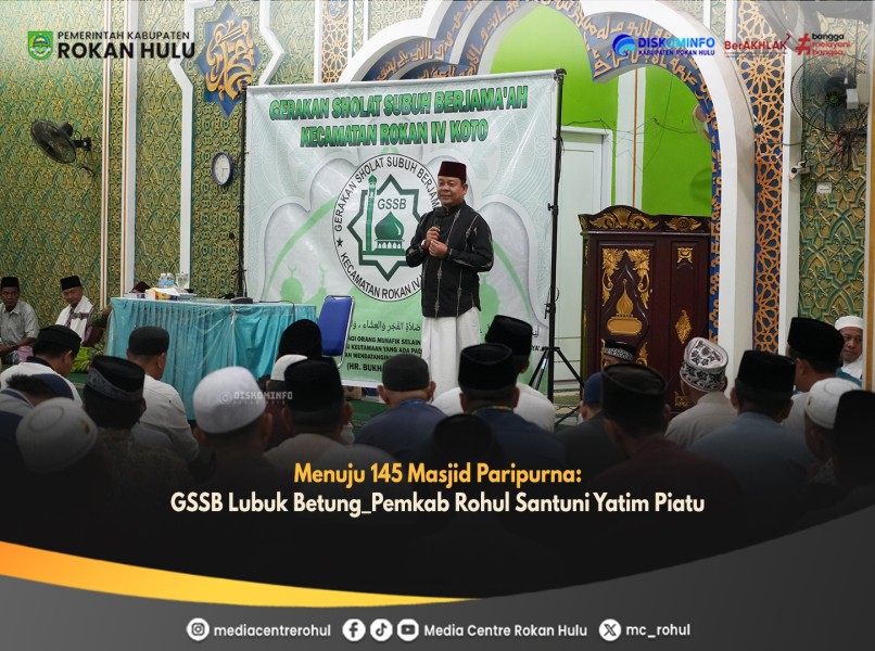Menuju 145 Masjid Paripurna: GSSB Lubuk Betung_Pemkab Rohul Santuni Yatim Piatu