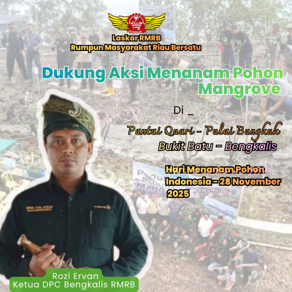 Pengurus RMRB Apresiasi Suksesnya Giat Penanaman Mangrove di Bukit Batu, Harapkan Dukungan dari Bupati Bengkalis