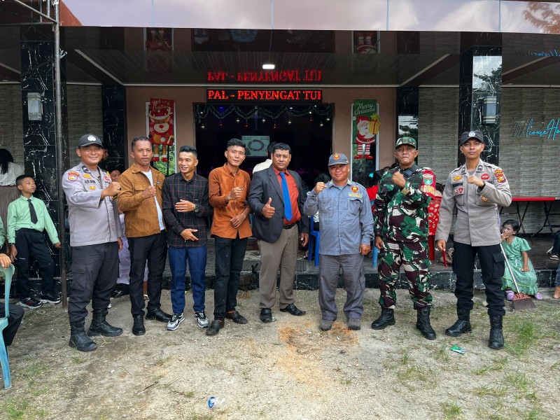 Kapolsek Sungai Apit Pimpin Langsung Pengamanan Ibadah Natal, Situasi Aman dan Kondusif