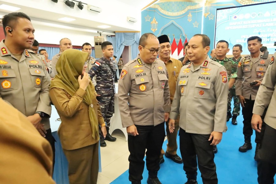Hadiri Rakor di Polda Riau, Bupati Siak Afni Z Bahas Persiapan Pengamanan Idul Fitri