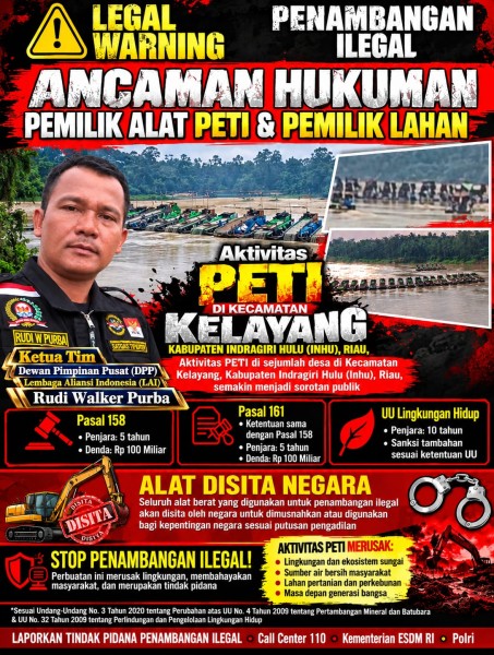 Oknum Kades di Kecamatan Rakit kulim Akui Pungutan PETI Rp5 Juta, Pengepul Rp20 Ribu per Gram