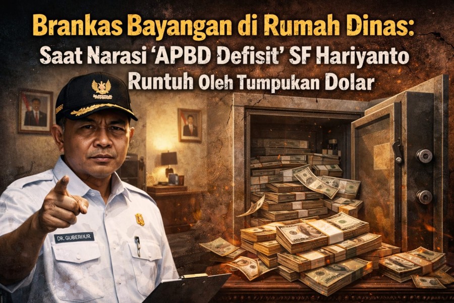 Brankas Bayangan di Rumah Dinas: Saat Narasi ‘APBD Defisit’ SF Hariyanto Runtuh oleh Tumpukan Dolar
