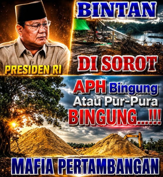 Pak Kapolri, Rudi di Bintan Bukan Hantu. Dia Punya Ekskavator, Stok Pasir Miliaran, dan Tidak Pernah Ditangkap. Di Mana Polisi?