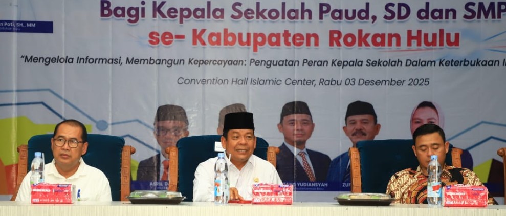 Sekolah Adalah Badan Publik: Wabup Rohul Tegaskan Sekolah Tidak Perlu Takut Memberikan Informasi Melalui PPID