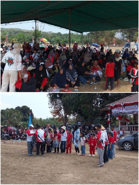 Semarak HUT ke-81 Kemerdekaan RI di Desa Air Duren, Warga Tumpah Ruah Ikuti Jalan Santai hingga Berburu Doorprize