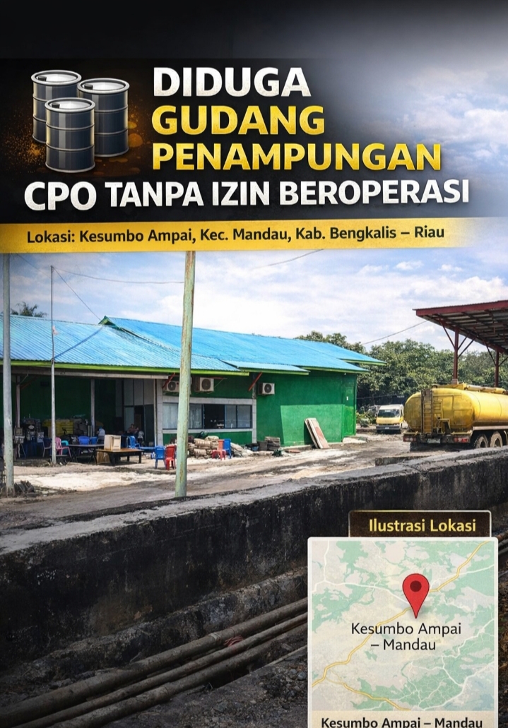 Diduga Gudang CPO Ilegal Milik Rajani Situmorang Simpang Bangko, Bebas Beropeasi, Warga Pinta Pangdam XIX/TT Turun Tangan